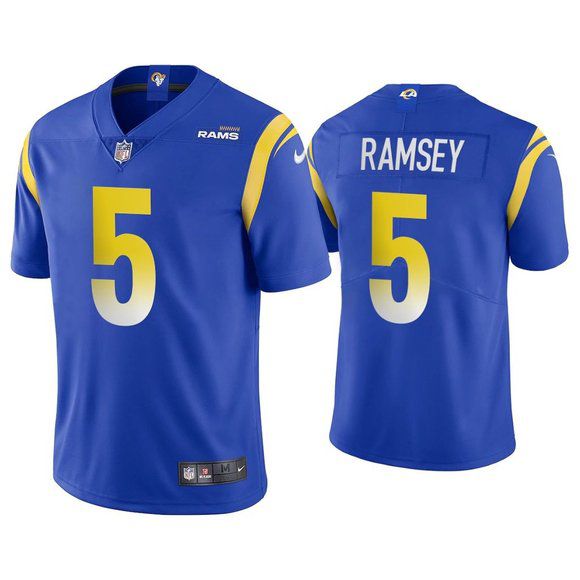 Men Los Angeles Rams #5 Jalen Ramsey Nike Royal Limited NFL Jersey